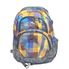 High Sierra Black Laptop Backpack -Multiple Pockets- Suspension System Multi-Col