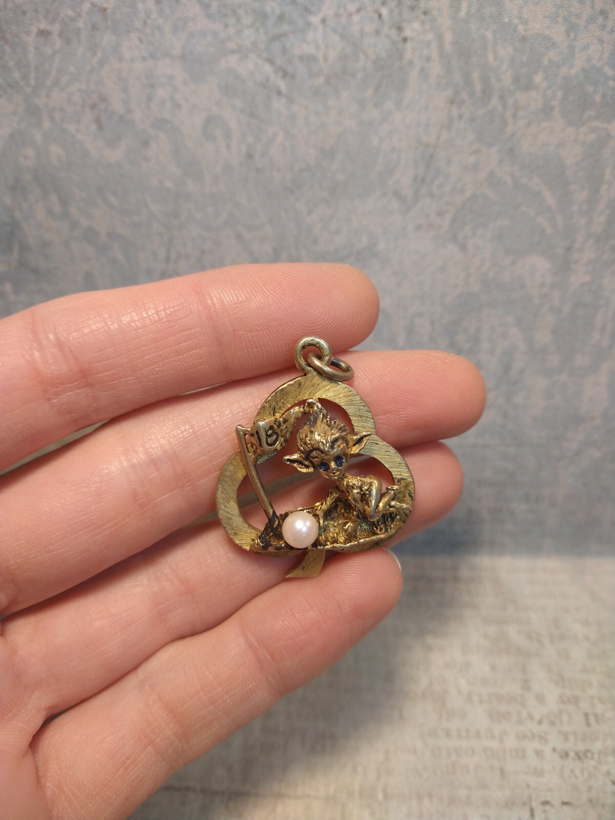 STERLING Silver Figural Pixie Elf IMP Golf Lucky … - image 11