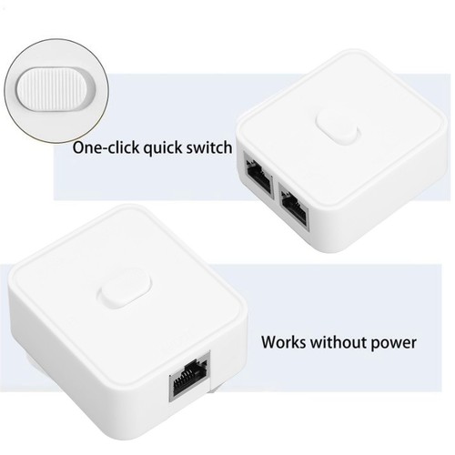 Gigabit Switch PoE Extender Switch 2 Port 10/100/1000Mbps 2In1/1In2 Out Fit - Picture 2 of 22