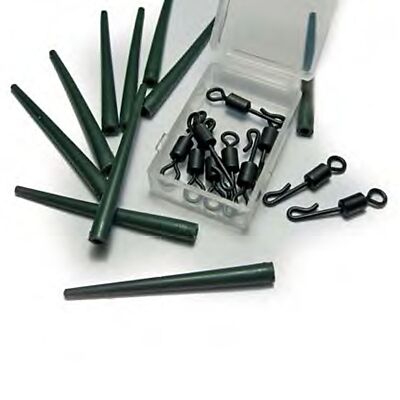 Karpfen Angelset 20 Teile Quick Change Wirbel Rig Sleeves Karpfenrig Carp Tackle