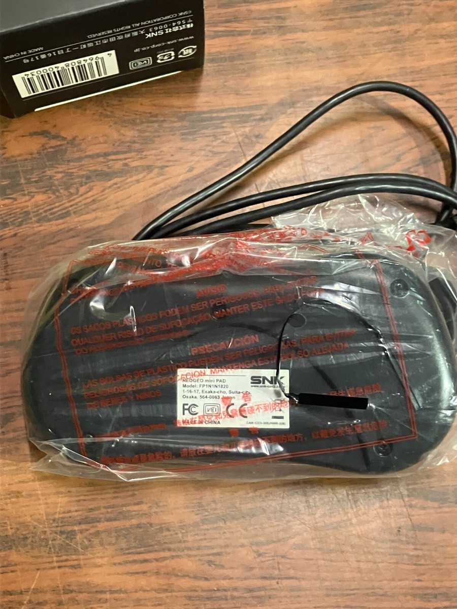NEO GEO Mini Pad SNK Controller Black W/ Box 40th Anniversary from