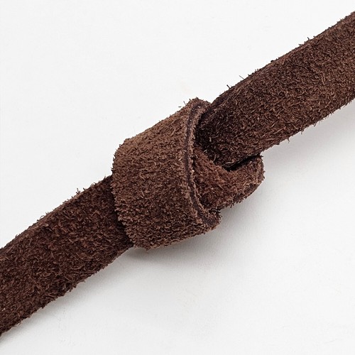Bracelet en Daim, Sangle en Cuir Plat Braun 15 MM X 2,5 MM Lederhandwerk, Bijoux - Bild 3 von 3