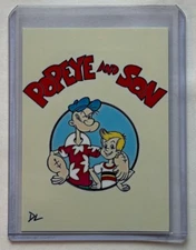 Popeye And Son Limited Edition Artist Signed “Cartoon Classic” Trading Card 3/10
