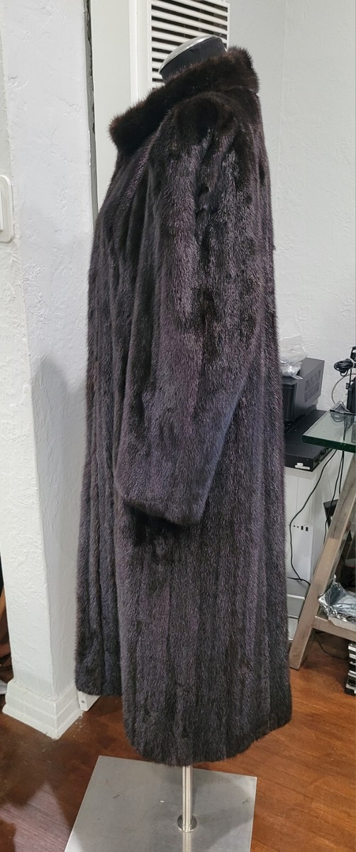 YVES SAINT LAURENT Fourrures VINTAGE -Real Fur Long Coat - I