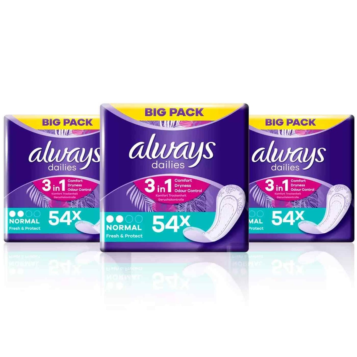 Always Dailies Fresh & Protect – 30 Stück, Normale Saugstärke, Für Täglichen Frischeschutz