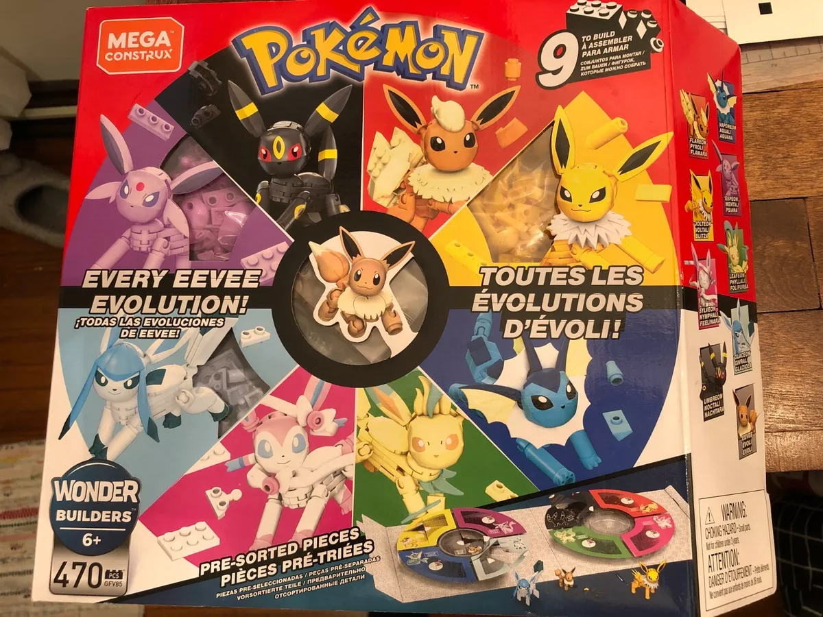 Mega Construx Pokemon Eevee Evolution Construction Set