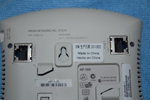 ARUBA AP-105 POE Dual Band 802.11n 300 Mbps Wireless Access Point - Picture 4 of 4