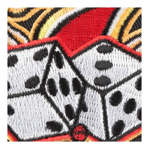 Lucky Seven Winged Dice Craps Patch, Gambling Patches - Picture 4 of 4