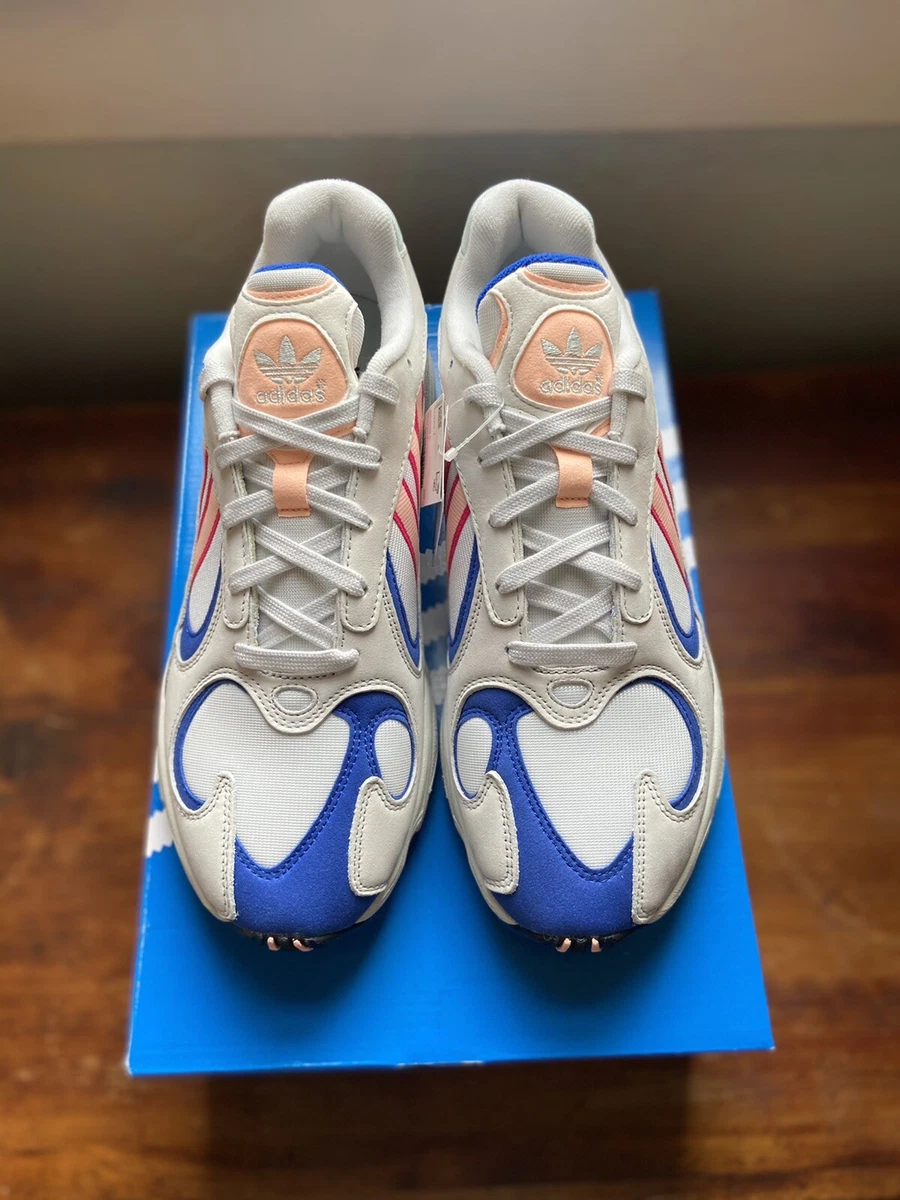 Druipend Ga door Egomania Adidas Original Men&#039;s Yung-1 NEW AUTHENTIC White/Blue/Pink BD7654 Szs  7.5/10/12 | eBay