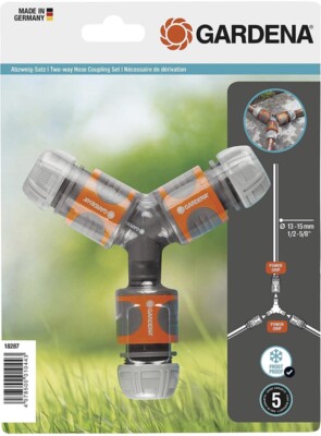 Gardena Abzweig-Satz für 13 mm (1/2 Zoll)- und 15 mm (5/8 Zoll)-Wasserschläuche