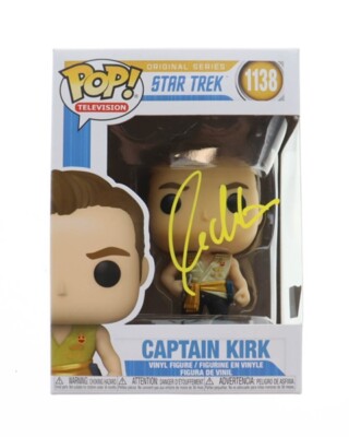 William Shatner Signed ''Star Trek'' #1138 Captain Kirk Funko Pop! Vinyl Figure...
