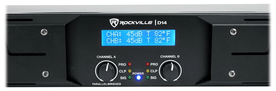 Rockville D14 7000w Peak/2000w RMS Class D 2 Channel Power Amplifier Pro/DJ Amp - Image 3 of 4