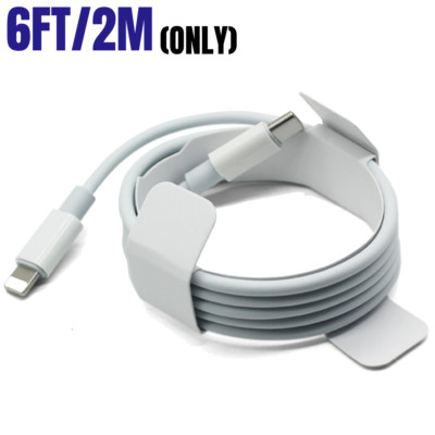 For iPhone 14 13 12 11 X 8 iPad 20W Power Adapter Block USB C Fast Charger Cable