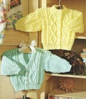 Baby Girls Boys Knitting Pattern Cardigans 16-26" Double Knitting 218