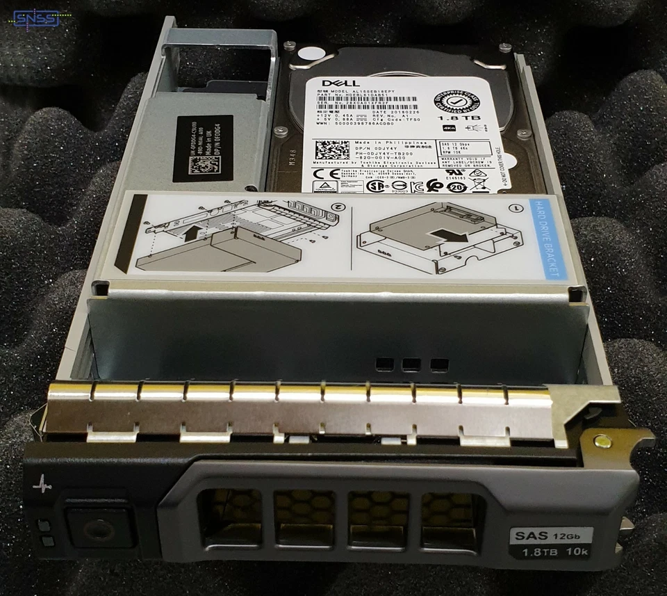 Dell 1.8TB 10K 3.5" SAS 12G HP 4KN HDD HARD DRIVE 2.5 in 3.5 Carrier EX VAT £174 - Image 4 of 4