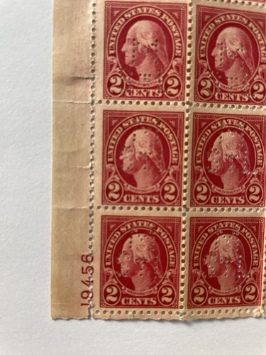1921-1931 2c George Washington “M STL” Perfin Unused Original Stamp Set Of 20! - Picture 3 of 7