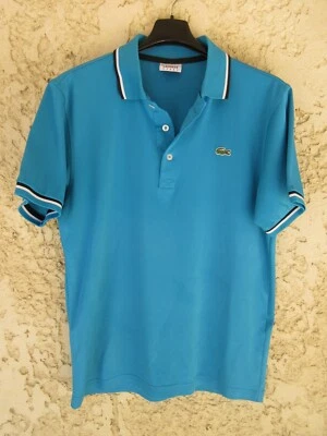 Polo LACOSTE SPORT Devanlay bleu tennis shirt manches courtes 3 - Photo 1/4