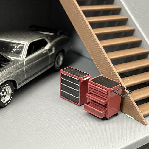 1/64 Scale Resin Model Auto Repair Tool Cabinet Dioramas Miniature Scene Layout - Picture 6 of 7