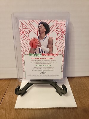 【最終値下げ】Jason Anderson HRIZON 限定プリント 2023 Leaf Happy Holidays Jalen Wilson AUTO Brooklyn Nets !!! | eBay