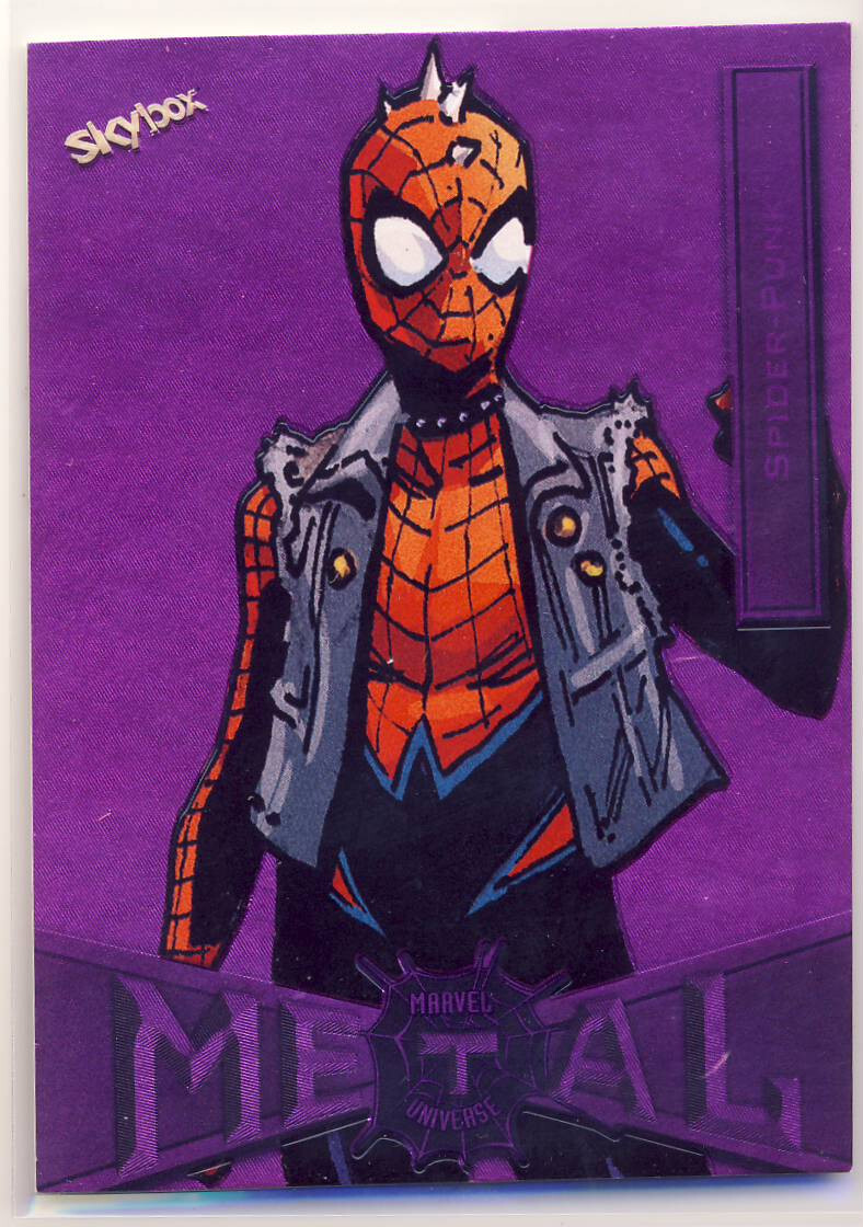 2022 Marvel Spider-man Spiderman Metal Universe Pink FX 86 Spider-Punk 62/75