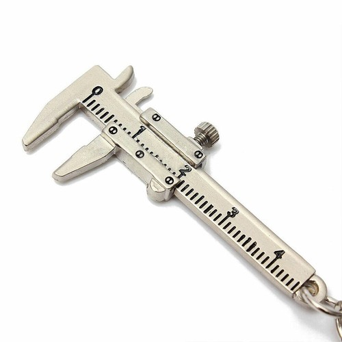 Useful Mini 10CM Vernier Caliper Tool Pendant Slider Slides Keyring Key Chain - Picture 5 of 5