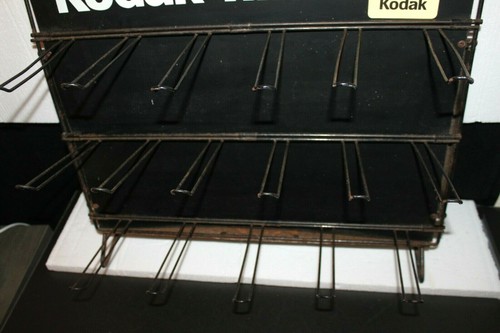 Kodak Films Display Rack Counter or Wall 24" x 22" Metal & Pressed Board Vintage - Picture 3 of 12