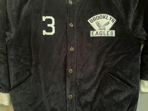Stall & Dean Brooklyn Eagles Jacket Corduroy Varsity Coat Negro League Baseball - Picture 7 of 24