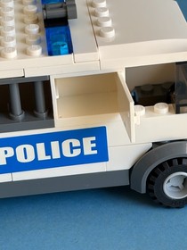 LEGO City #7245 -Prisoner Transport Blue Stickers -Sold As Shown Mostly Complete