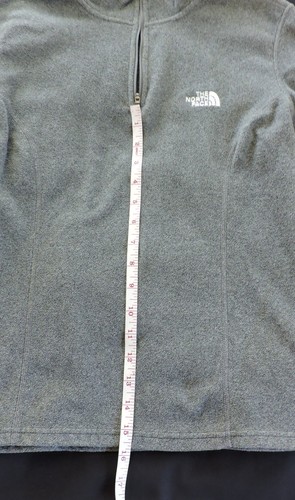 North Face Women's Gray Medium Pullover Sweatshirt Zipper Free Shipping - Picture 4 of 10