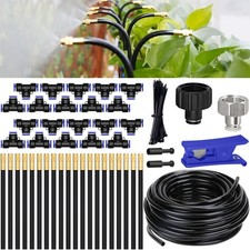 65.6FT/20M Drip Irrigation System, 360  Bendable Irrigation System for Gard