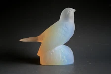 FIGURINE OISEAU EN VERRE OPALESCENT ART DECO - ÉVENTUELLEMENT LOSUX