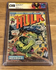 Incredible Hulk #180 (Cover only) CGC CVR SS signed Roy Thomas (Custom Label)