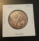 1946 Walking Liberty Half Dollar 50C Silver 0.9 Fine KM#142 428 Business PHILA