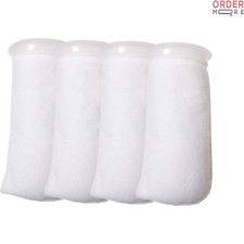 4 Pack Aquarium Filter Socks 4 Inch Ring 200 Micron Felt Bags for Freshwater ...
