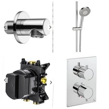 Crosswater Shower Set 1 Outlet Chrome GS Crossbox Pack Brand New RRP Over £450