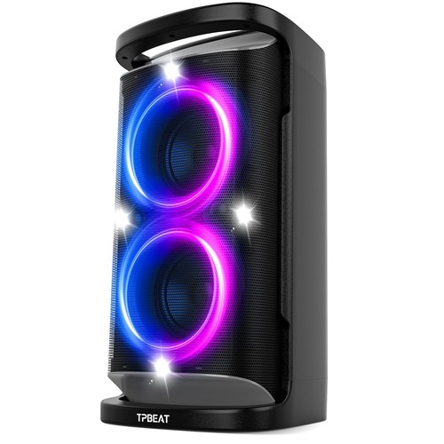 QxbJoy Portable Bluetooth Party Speaker: 160W Peak Powerful Loud Sound Deep B...