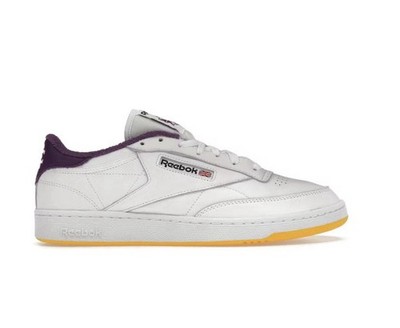 Reebok Club C 85 Eric Emanuel White Purple Yellow - FY3411 - Size 12 - Brand New