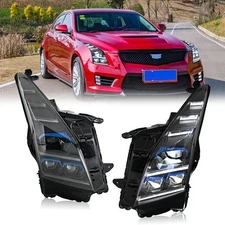 TT-ABC For Cadillac ATS 2013-2019 LED Projector Headlights Headlamp DRL Assembly