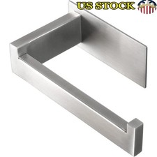 Durable Stainless Steel Toilet Paper Holder No Drill Self Adhesive Rustproof New