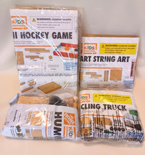 Home Depot Kids Workshop Kit Lot Of 4. New In Package. Mini Hockey, Humvee Etc