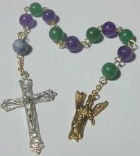 Handmade in USA St Raphael the Archangel Single Decade Rosary - Nurses & Doctors