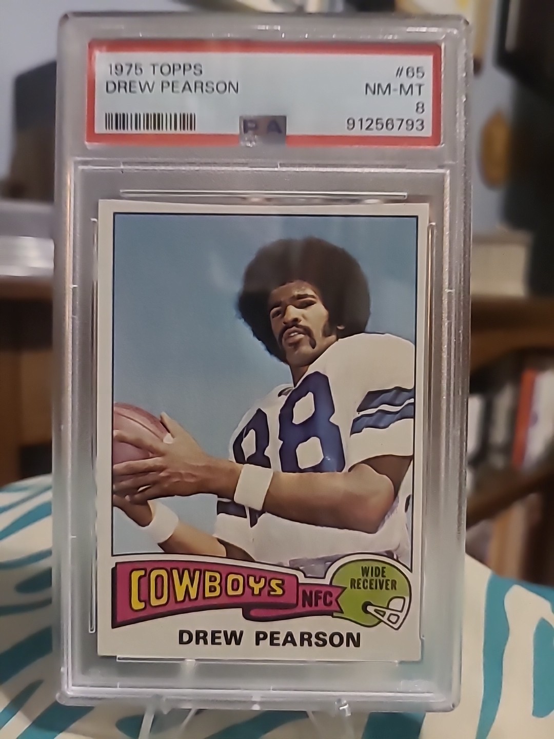 1975 Topps - Drew Pearson #65 (RC)  PSA 8 NM-MT. COWBOYS STAR!