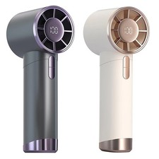 Tragbarer Handventilator LED-Anzeige 100 Geschwindigkeitsstufen kompakt für Tur