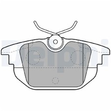 Satz Bremsbeläge Bremsklötze hinten für Fiat Bravo 1 182 Marea 185 | 24404725