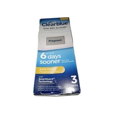 Clearblue Early Digital Pregnancy Test 6 Days Sooner 3 Tests EXP: 10/2027