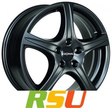Ronal R56 mattschwarz 7x17" ET45 LK5 112 ML 57 Alufelgen 17 Zoll