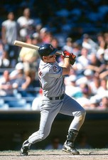 Tim Salmon California Angles bats v the New York Yankees at an MLB- Old Photo 11