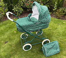 Mamas & Papas Eleganza Vintage 1990s Pram Pushchair - Rare Verdi Colour