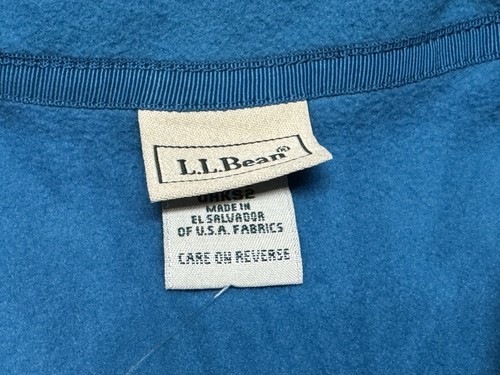 LL Bean Vest Womens Small Bright Blue Lycra Fleece Outdoors Full Zip Casual - Picture 6 of 11