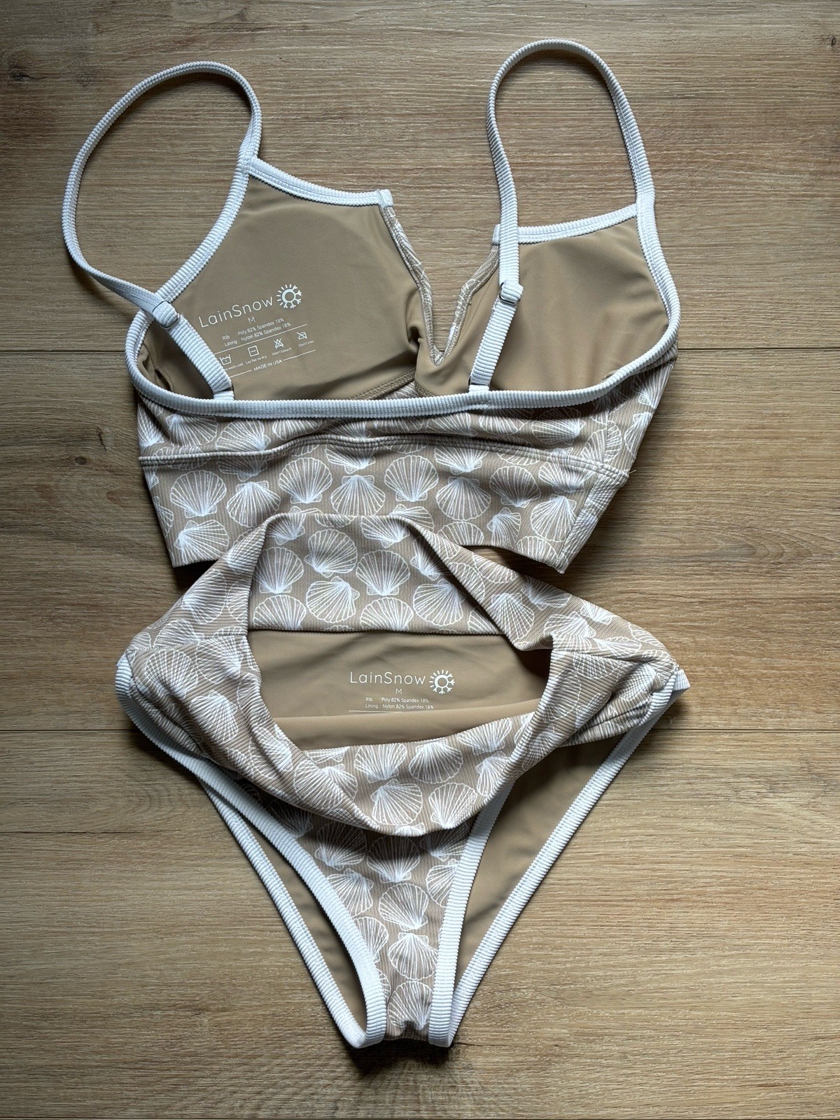 LainSnow Size Medium Shell Bikini Set - image 2